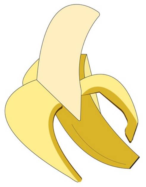 Picture of Peeled Banana SVG File