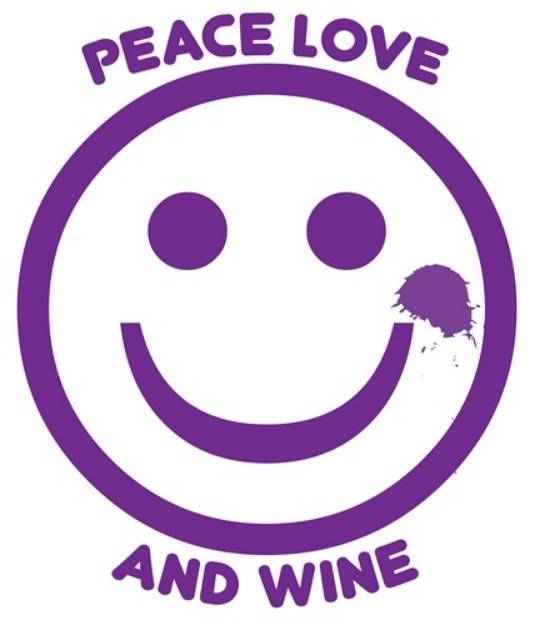 Picture of Peace Love & Wine SVG File