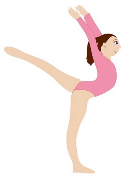 Picture of Gymnast Girl SVG File