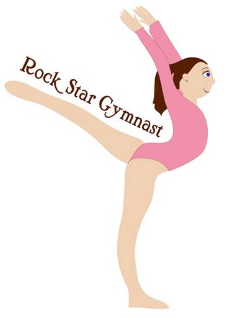 Picture of Rock Star Gymnast SVG File