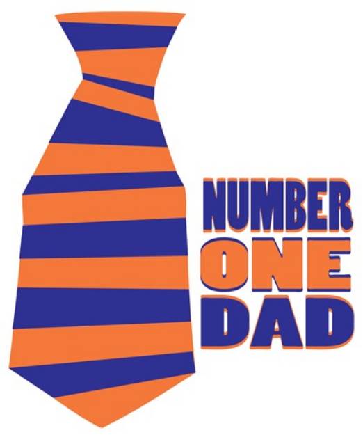 Picture of Number One Dad SVG File