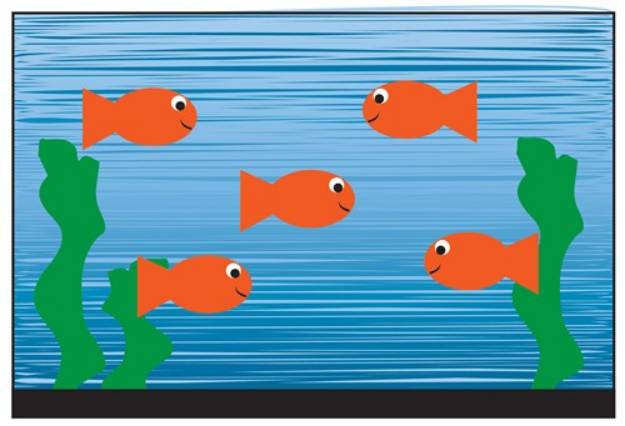Picture of Fish Tank SVG File