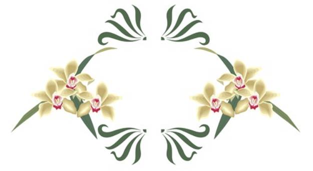 Picture of Floral Paradise Frame SVG File