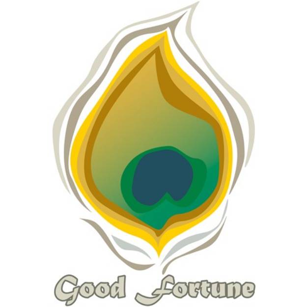 Picture of Good Fortune Feather SVG File