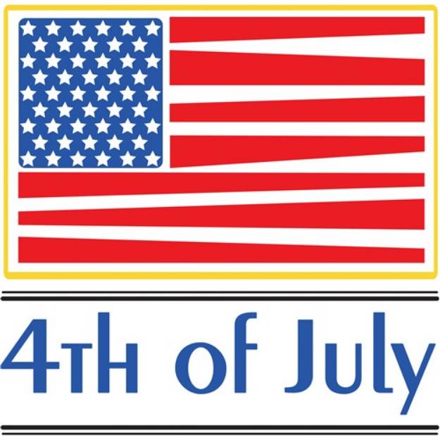 Picture of 4th of July SVG File