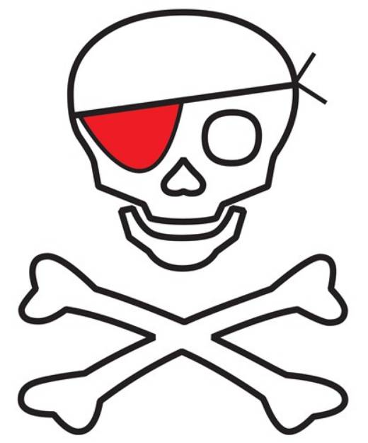 Picture of Pirate Skull SVG File