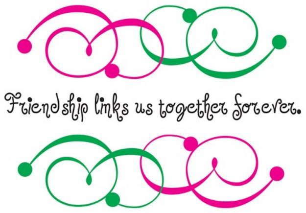 Picture of Friendship Links SVG File
