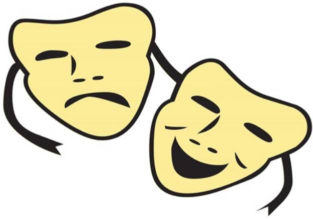 Picture of Theatre Masks SVG File