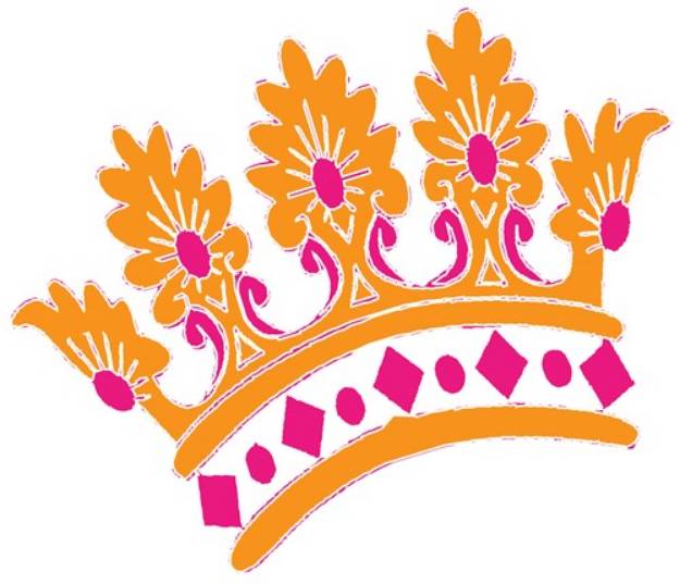 Picture of Crown With Jewels SVG File