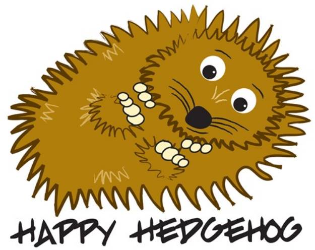 Picture of Happy Hedgehog SVG File