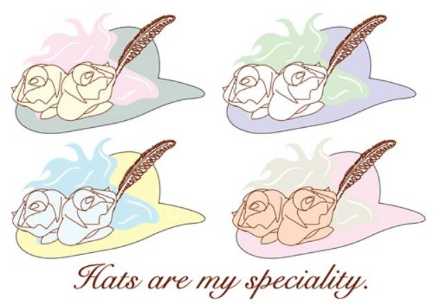Picture of Hats My Speciality SVG File