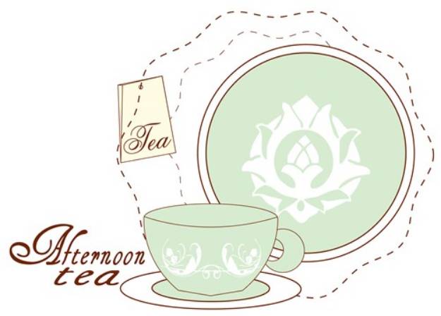 Picture of Afternoon Tea SVG File