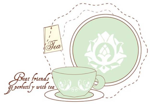 Picture of Perfect With Tea SVG File