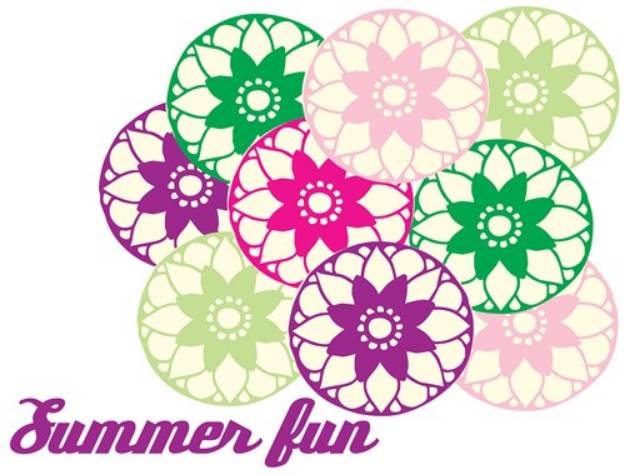 Picture of Summer Fun Kaleidoscope SVG File