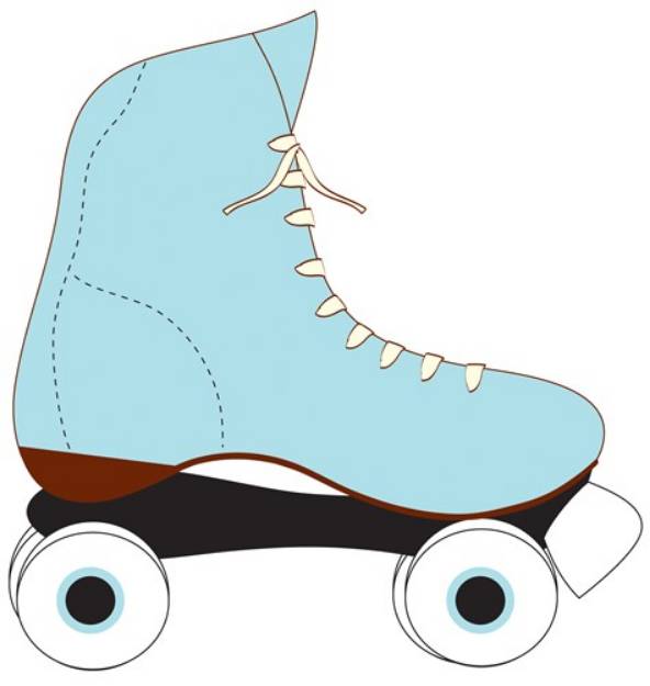 Picture of Blue Rollerskate SVG File