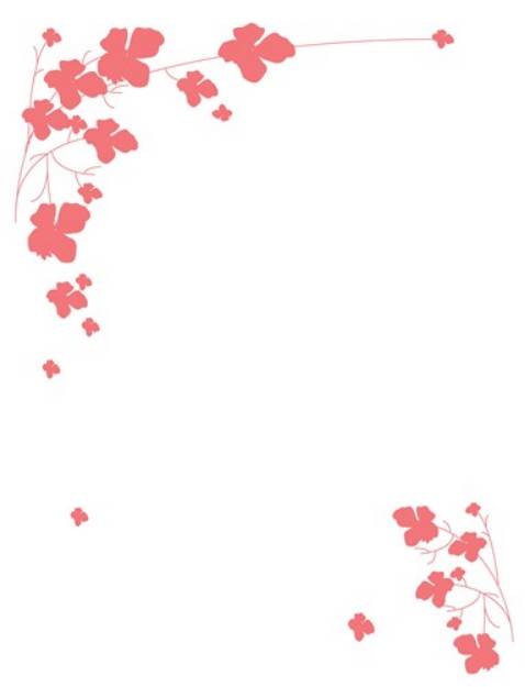 Picture of Flower Border SVG File