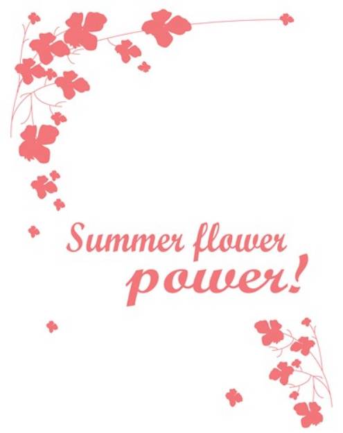 Picture of Summer Flower Power SVG File