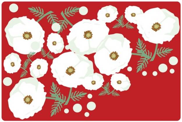 Picture of White Poppy SVG File