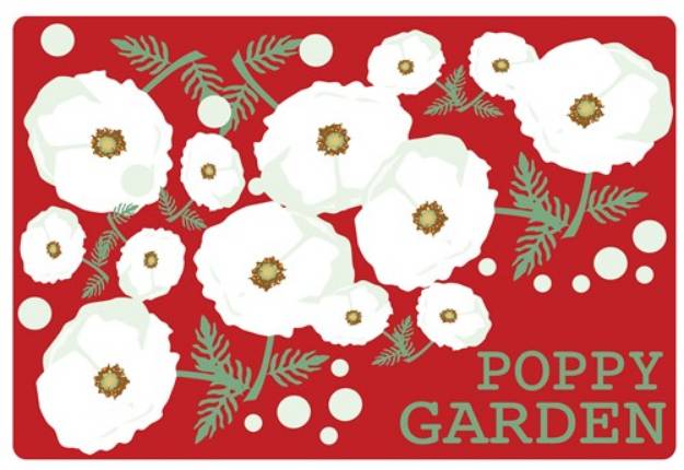 Picture of Poppy Garden SVG File
