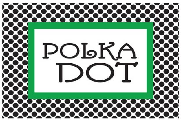 Picture of Polka Dot Frame SVG File