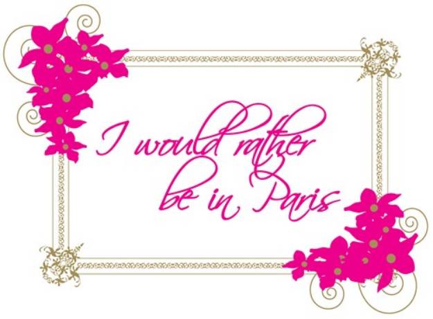 Picture of Rather Be In Paris SVG File