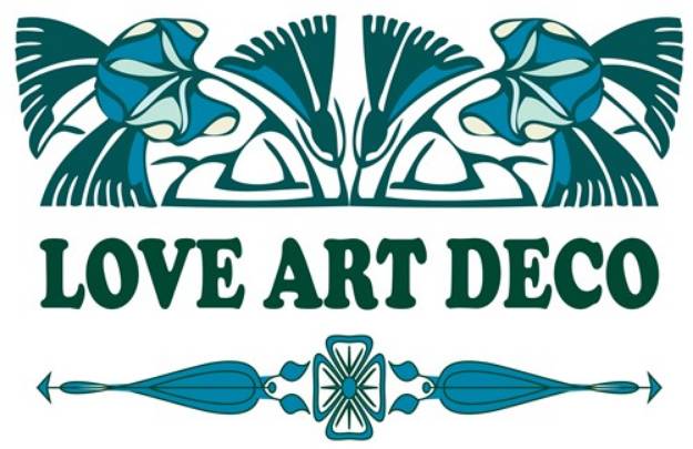 Picture of Love Art Deco SVG File