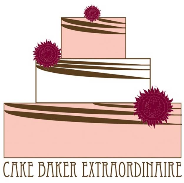 Picture of Cake Baker Extraordinaire SVG File