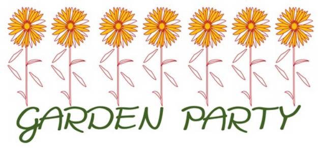 Picture of Daisy Garden Party SVG File
