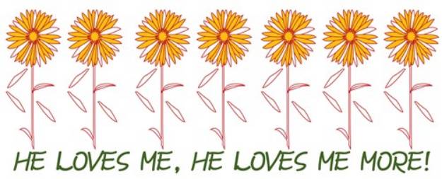Picture of He Loves Me SVG File