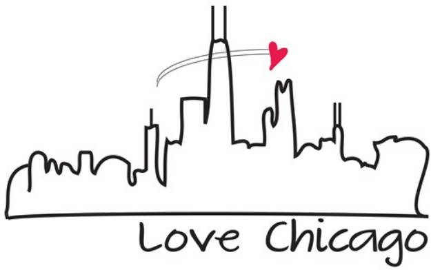 Picture of Love Chicago SVG File