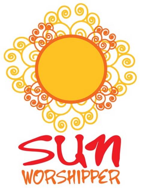 Picture of Sun Worshipper SVG File