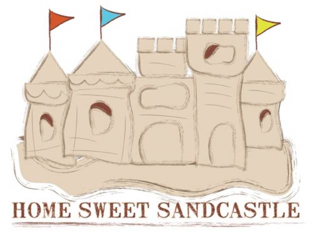 Picture of Home Sweet Sandcastle SVG File