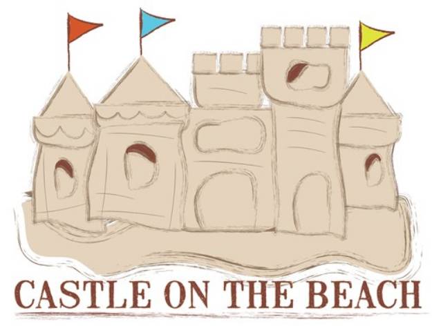Picture of Castle On The Beach SVG File