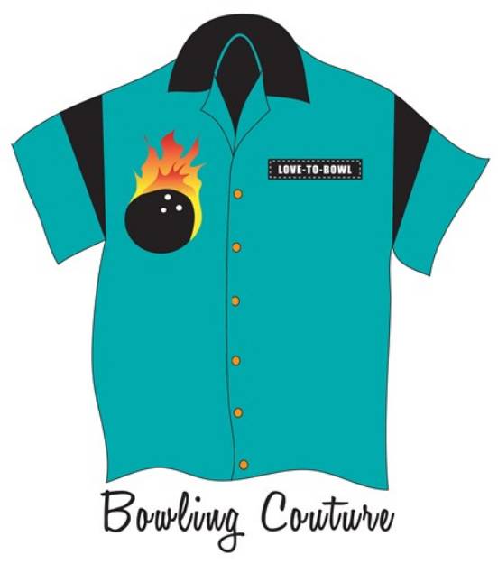 Picture of Bowling Couture SVG File