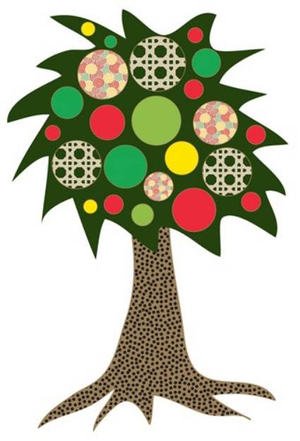 Picture of Patchwork Tree SVG File