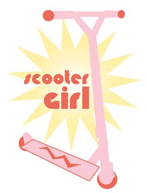 Picture of Scooter Girl SVG File