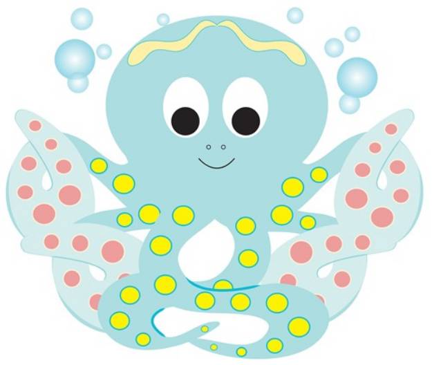 Picture of Blue Octopus SVG File