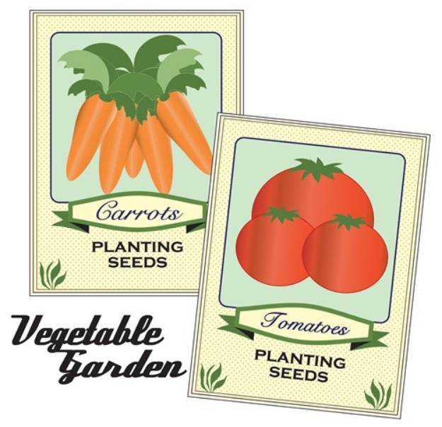 Picture of Vegetable Garden SVG File