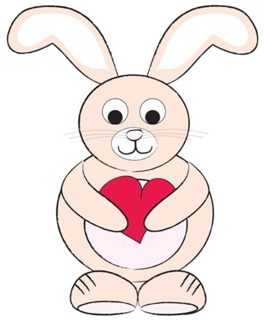Picture of Bunny & Heart SVG File