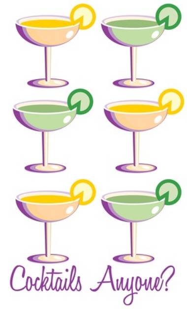 Picture of Cocktails Anyone? SVG File
