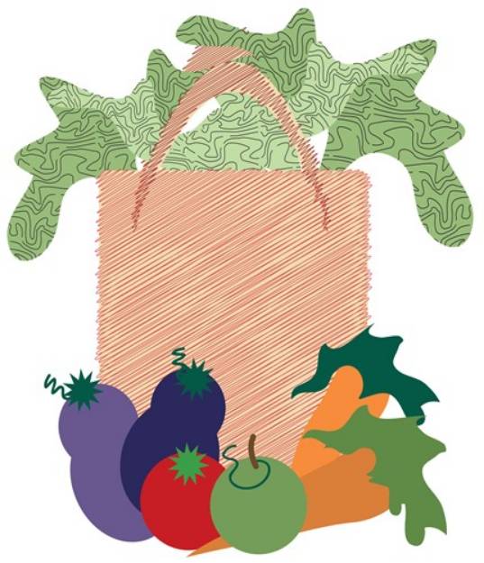 Picture of Grocery Bag SVG File