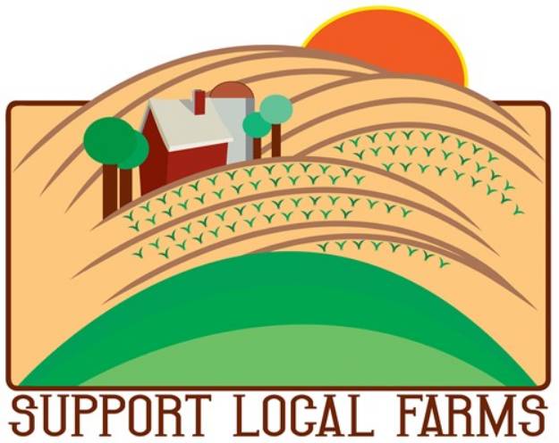 Picture of Support Local Farms SVG File