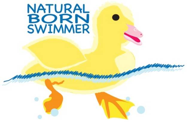 Picture of Born Swimmer SVG File