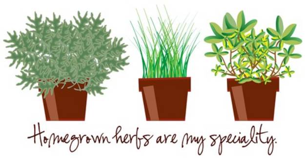Picture of Homegrown Herbs SVG File