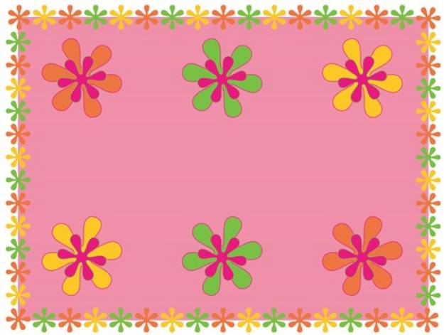Picture of Floral Placemat SVG File