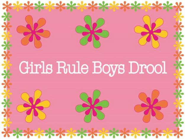Picture of Girls Rule SVG File