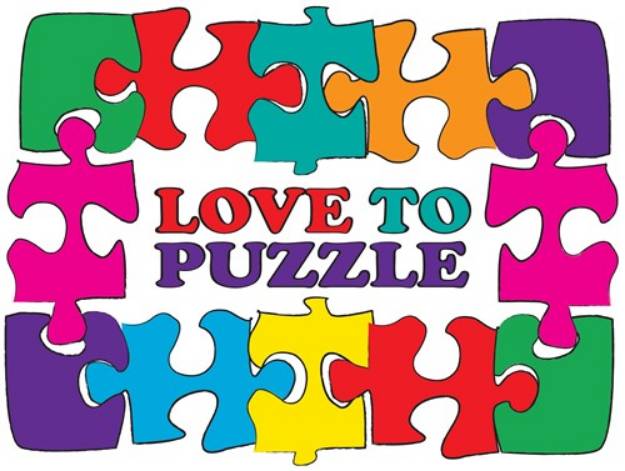 Picture of Love to Puzzle SVG File