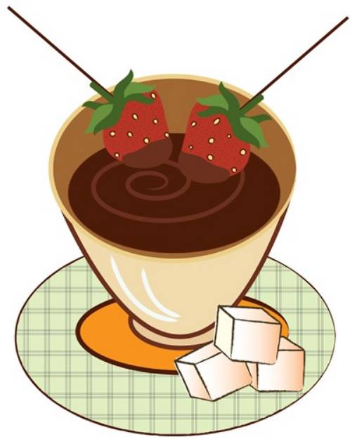 Picture of Chocolate Fondue SVG File