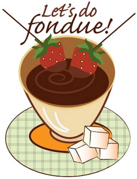 Picture of Lets Do Fondue SVG File