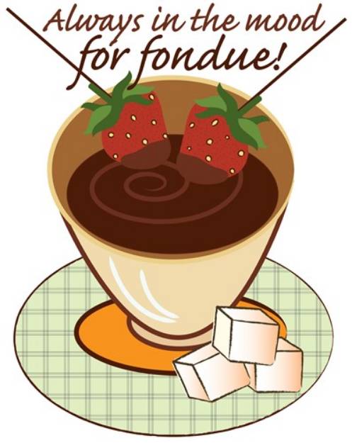 Picture of Mood for Fondue SVG File